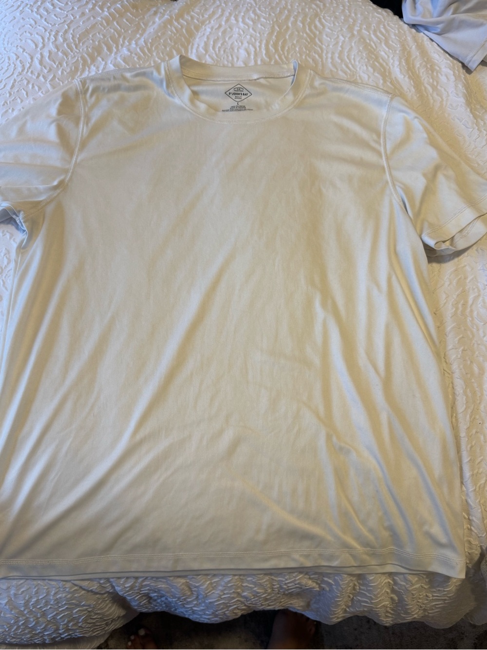 St. John's Bay Men's Crew Neck Tee - White